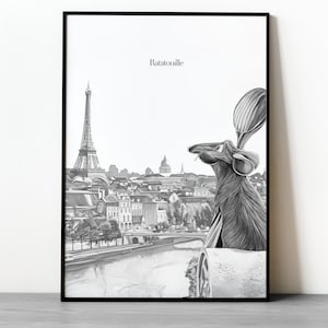 Ratatouille - Pixar - Film Poster Druck, Film Fan, Geek, Für Ihn, Für Sie, Geschenk, Filmliebhaber, Inoffiziell, Ungerahmt