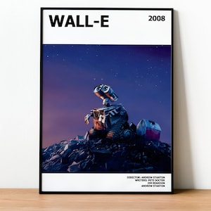 WALL-E - Andrew Stanton - Film Poster Druck, Filmfan, Geek, Für Ihn, Für Sie, Geschenk, Filmliebhaber, Inoffiziell, Ungerahmt