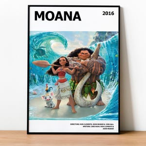 Moana Poster Druck - Disney Film Kunst, inoffizielles Film Geschenk, Kinderzimmer Dekor, ungerahmt, Moana Fan Wandkunst