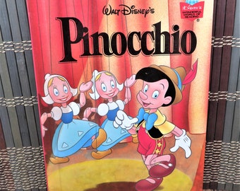 Walt Disney’s "Pinocchio" Disney’s Wonderful World of Reading Book Hard Cover 2000