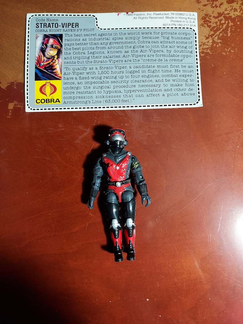 Figurine GI Joe Viper 1986 – Complete, Hasbro, Collection Vintage