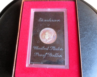 1971-S 40% Silver Brown Box Proof Eisenhower IKE Dollar