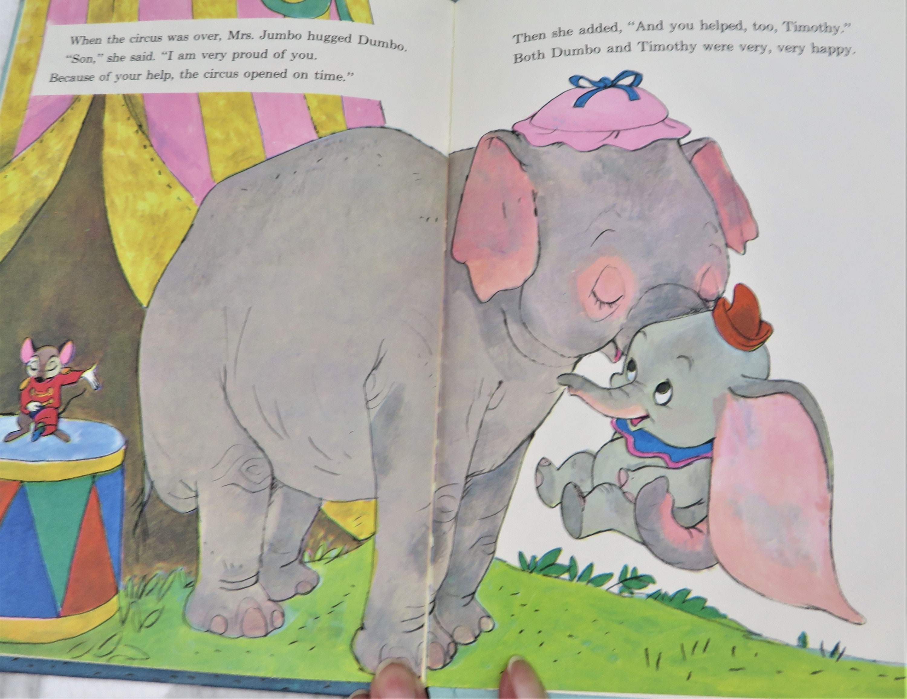 Dumbo on Land, on Sea, in the Air C1972 Wald Disney Book - Etsy