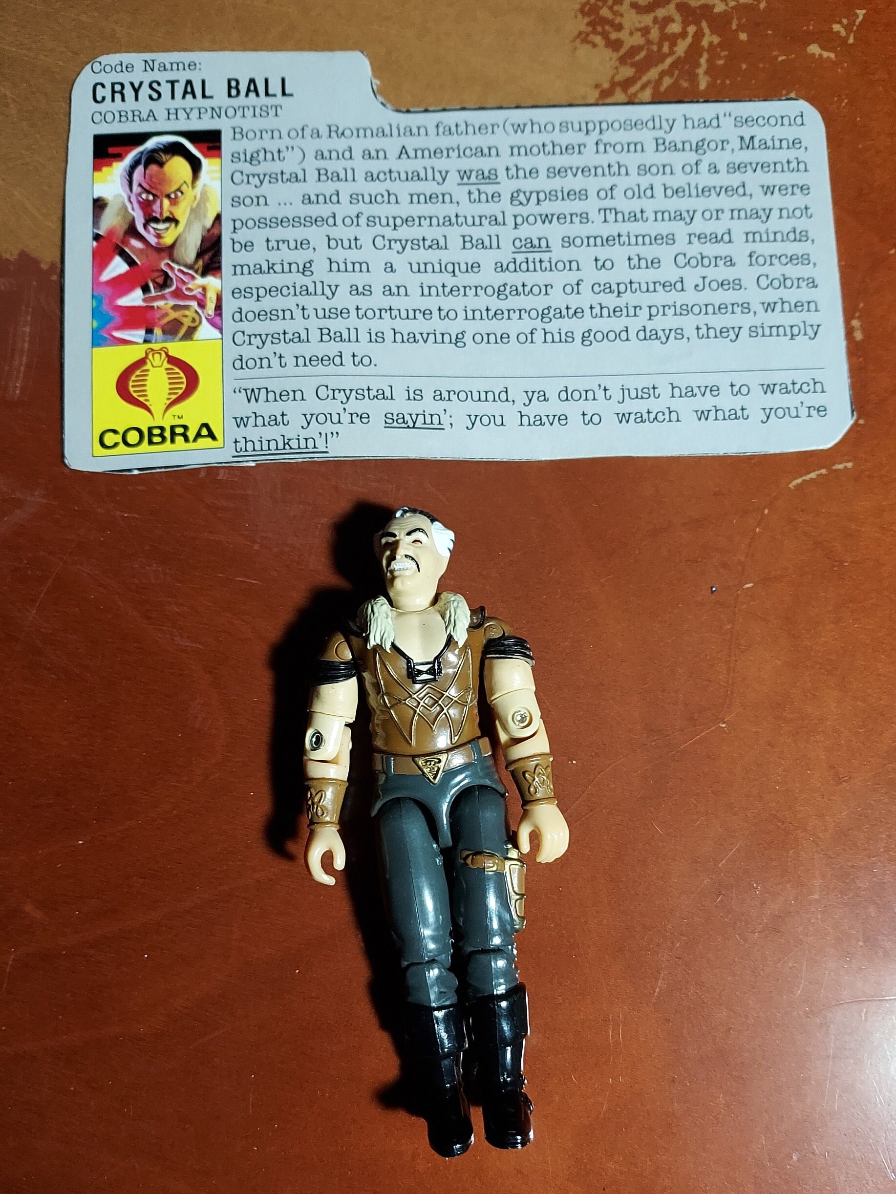 G.I.Joe 1987 - Crystal Ball (figurine Loose, Complète) Hasbro