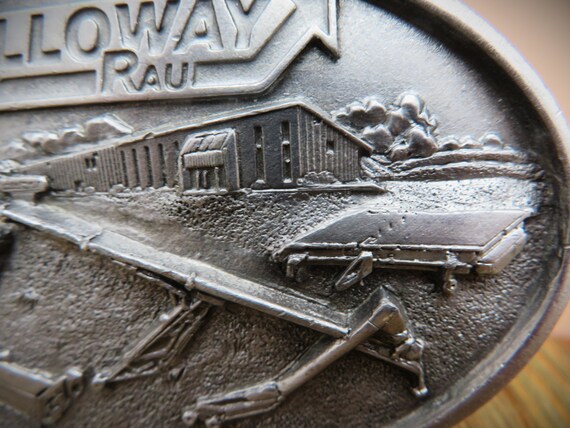 Alloway Rau Limited Edition #931220 Farming Pewter Belt Buckle-Excellent View 4