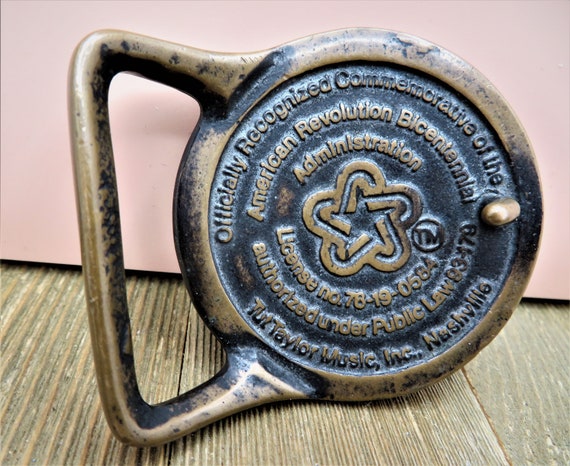 American Revolution Bicentennial Solid Brass Roun… - image 8