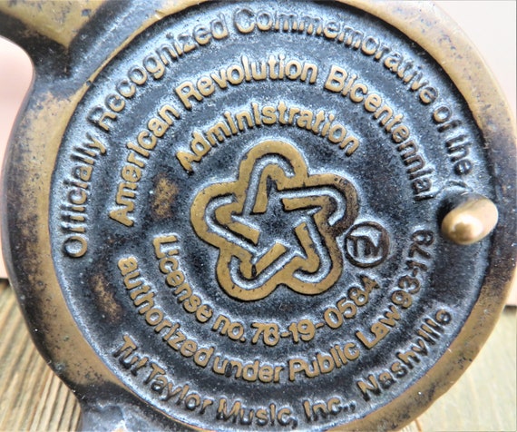 American Revolution Bicentennial Solid Brass Roun… - image 9