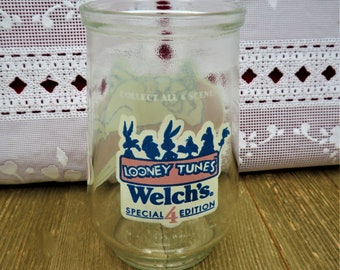 Welch's Vintage Looney Tunes Foghorn Leghorn #4 1995 Warner Brothers Jelly Glass
