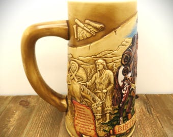 Miller Birth of a Nation Beer Mug Stein 1855-1994 Lewis & Clark 1804