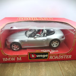 Bburago 1996 BMW M Roadster 1/18 Silver Metallic Diecast Convertible Car