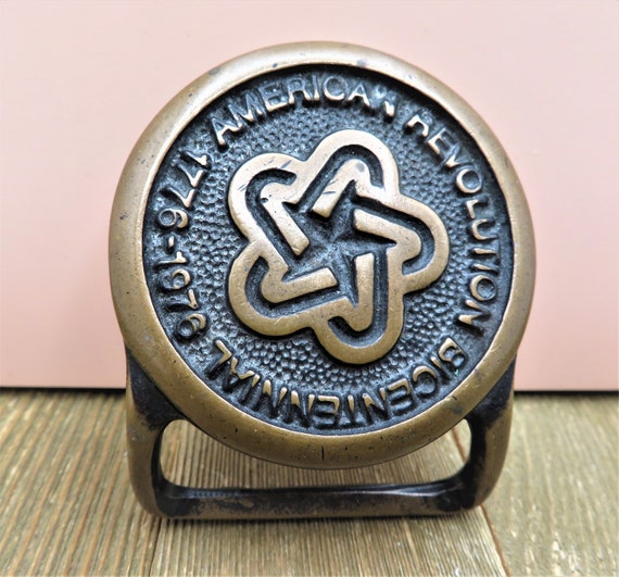 American Revolution Bicentennial Solid Brass Roun… - image 6
