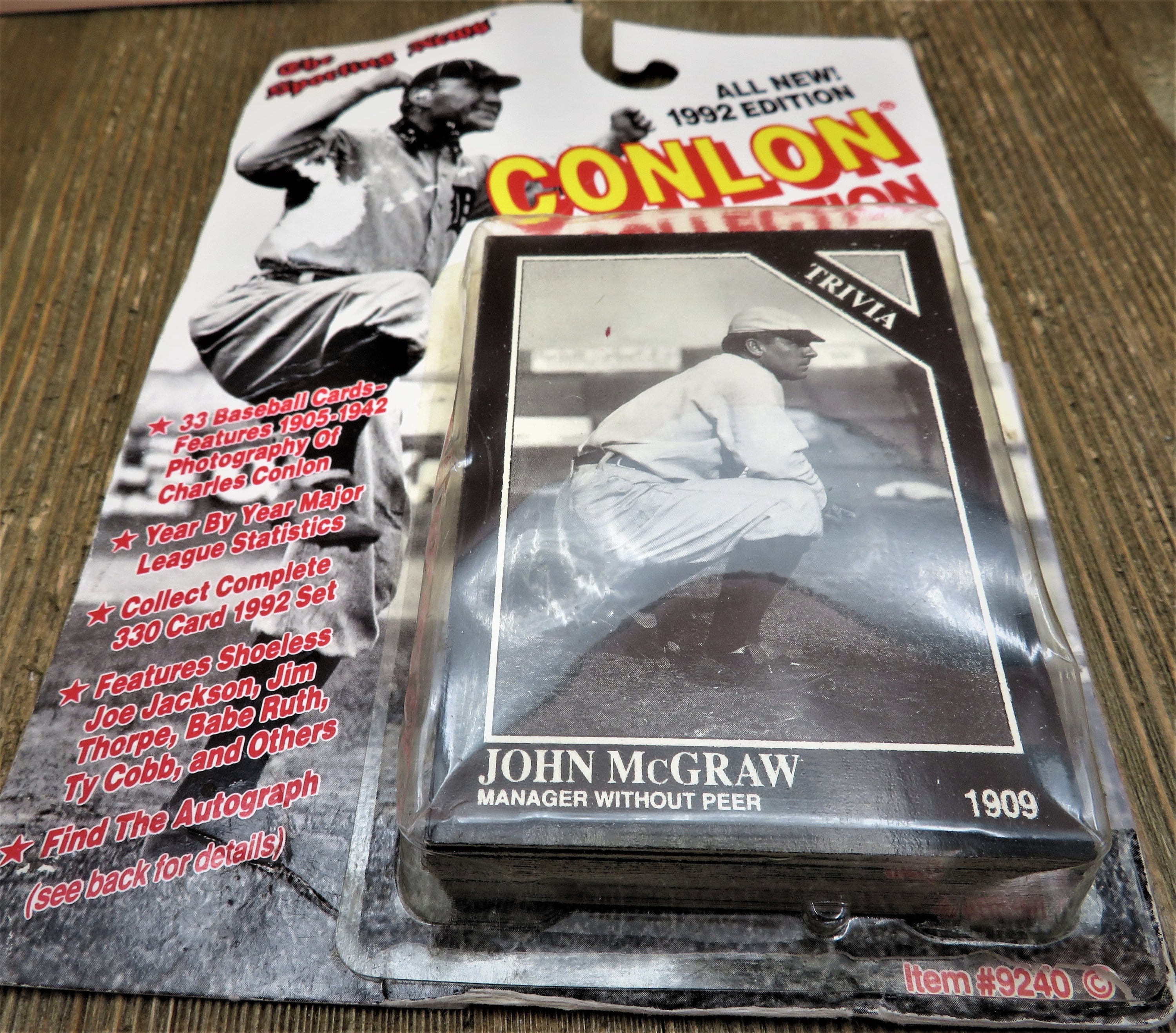 1992 Conlon Collection 33 Cards Like New the Sporting News Black