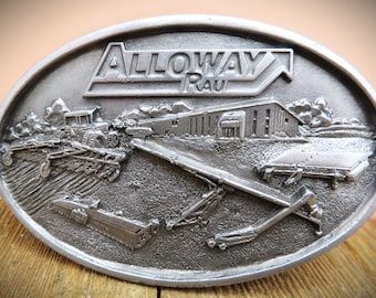 Alloway Rau Limited Edition #931220 Farming Pewter Belt Buckle-Excellent