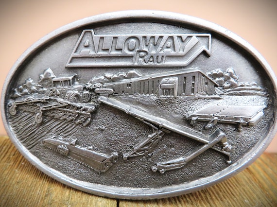 Alloway Rau Limited Edition #931220 Farming Pewter Belt Buckle-Excellent