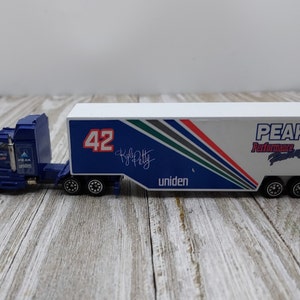 1989 7" de long Kyle Petty #42 Racing Champions Team Transporter Remorque en plastique pour camion moulé sous pression