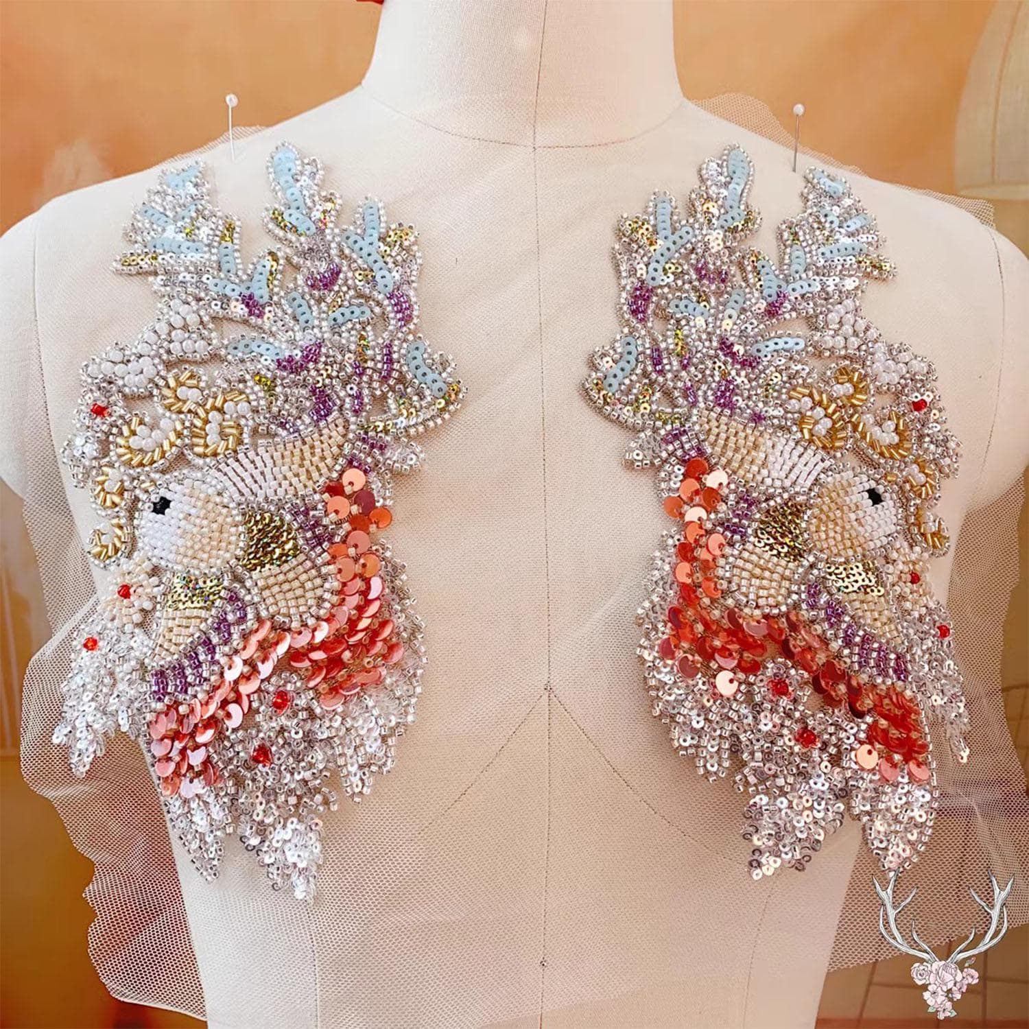 embroidered bird dress Paradise Huipil Dress main image 1