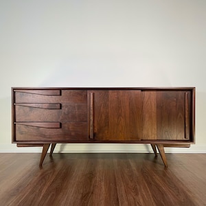 Peruvian Walnut Modern Credenza