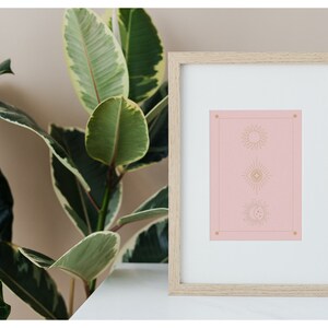 Sun, Moon and Eye- Wall Art- A5 Digital Download