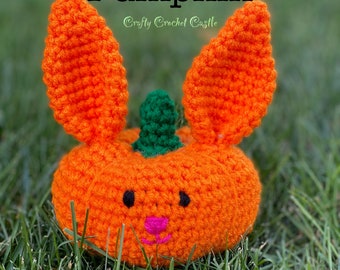 Crochet Bunny Pumpkin, PDF PATTERN ONLY, English