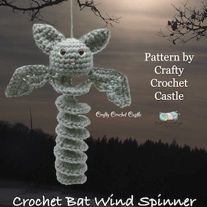 Crochet Bat Wind Spinner, PDF PATTERN ONLY, English