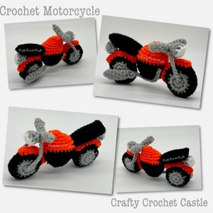 Crochet Motorcycle, PDF PATTERN ONLY, English