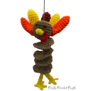 Crochet Turkey Wind Spinner, PDF PATTERN ONLY, English