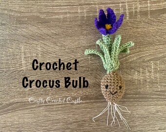 Crochet Crocus Bulb, PDF PATTERN ONLY, English