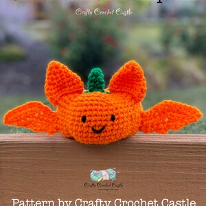 Crochet Bat Pumpkin, PDF PATTERN ONLY, English