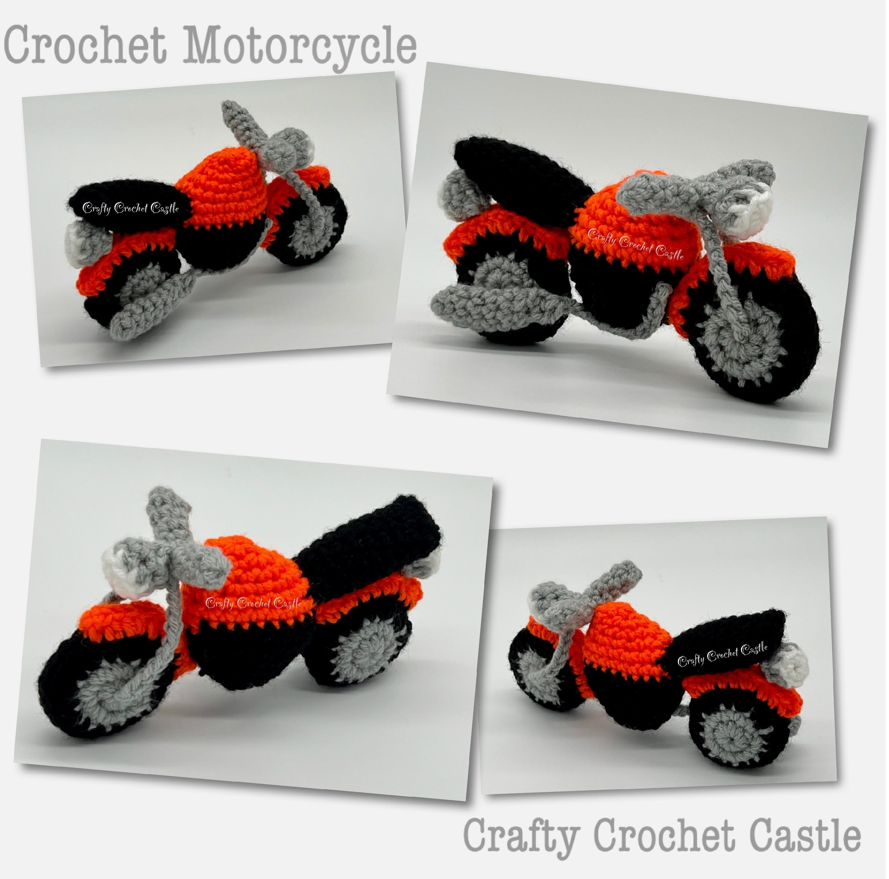 Crochet Motorcycle PDF PATTERN ONLY English Etsy