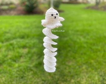 Crochet Ghost Wind Spinner Pattern • Halloween Porch Decor (PDF Pattern)