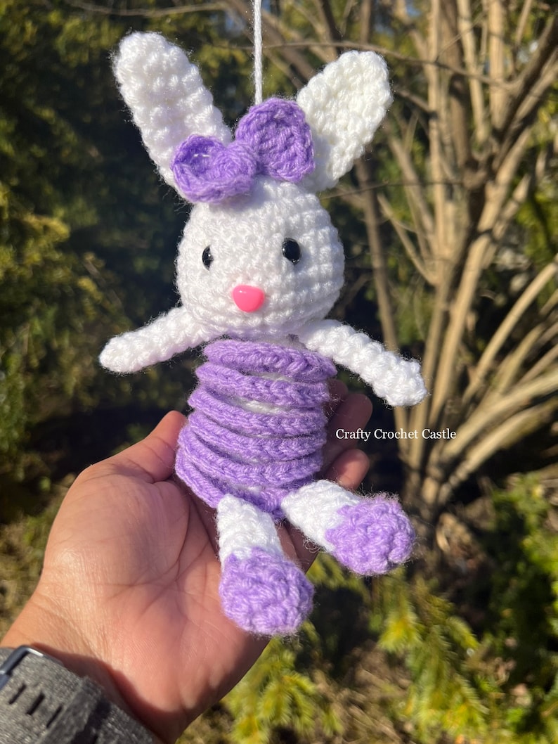 Crochet Bunny Wind Spinner, PDF PATTERN ONLY, English image 7