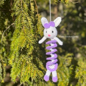 Crochet Bunny Wind Spinner, PDF PATTERN ONLY, English image 2