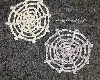 Crochet Spider Web, Coasters or Halloween Decors, PDF PATTERN ONLY, English