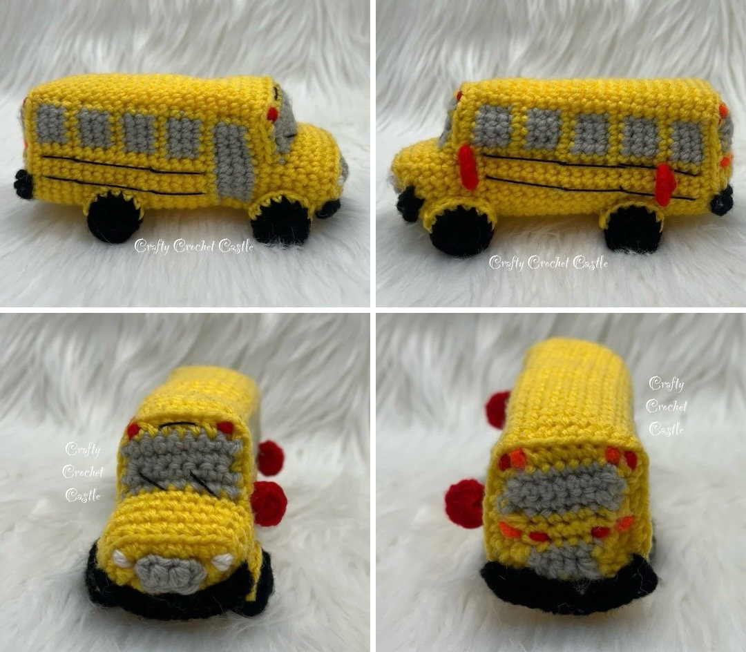 Crochet School Bus Pattern PDF • Amigurumi Toy, Nursery Decor ...