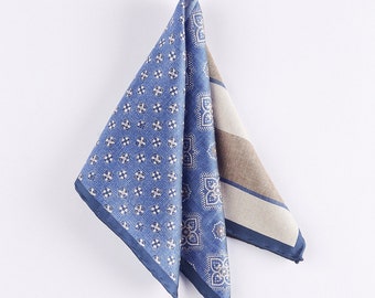 Quadrati tascabili in pura seta fatti a mano %100, fazzoletto di seta, fazzoletto unisex fatto a mano, regalo per uomo e donna. PSD07 ·