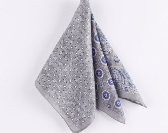 Quadrati tascabili in pura seta fatti a mano %100, fazzoletto di seta, fazzoletto unisex fatto a mano, regalo per uomo e donna. PSD19 ·