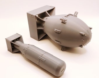 Fatman and Little Boy Atomic Bomb Models