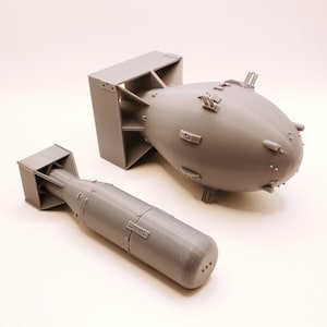 Fatman and Little Boy Atomic Bomb Models