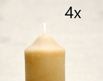 4 x Stumpen beeswax candle