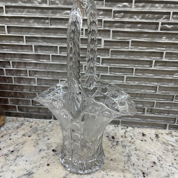Crystal Vase With Handle Etsy