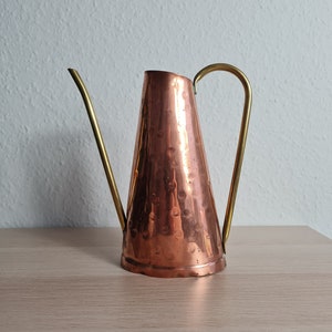 Old vintage watering can - Copper and brass watering can - Indoor flower watering can - Decorative watering can.