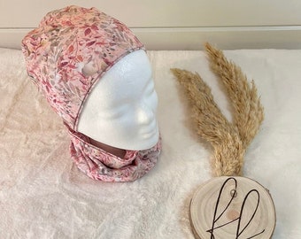 Ensemble automne hiver, écharpe à boucle, foulard, bonnet, chapeau, bandeau à nœud, fleurs pour bébé et enfant, rose
