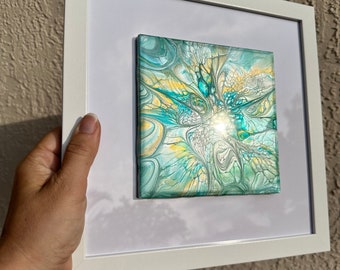 Fluid (Acrylic) Art Tile With Frame