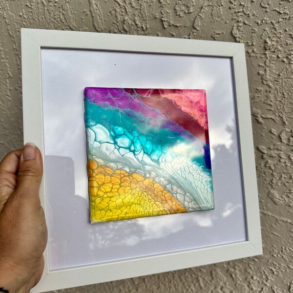 Framed Tile Art Etsy