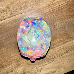 Resin Skull with Rose and Glitter | Goth | Beauty