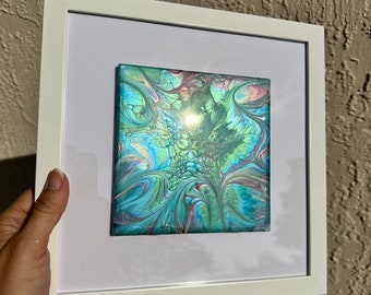 Fluid (Acrylic) Art Tile With Frame