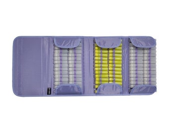 Violetter Beutel für 90 Homöopathieröhrchen | Aufbewahrungskoffer für Röhren vom Typ Boiron | Reiseapotheken-Set