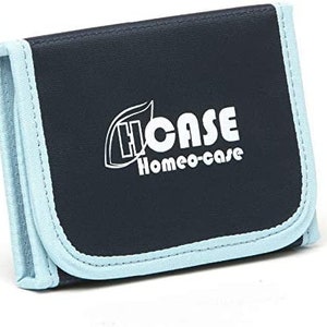 Blue pouch for 10/40/90 homeopathy tubes Boiron type tube storage case Travel Pharmacy Kit image 8