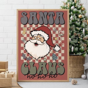 Santa Claus Printable Wall Art | Winter Wall Art | Christmas Prints | Christmas Printables | Christmas Wall Decor | Christmas Posters