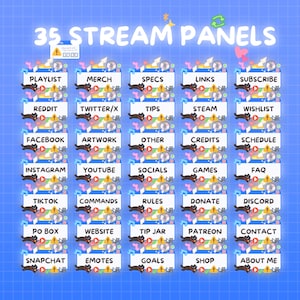 2000s Nostalgia Animated Stream Overlay: Twitch, YouTube, TikTok Live, Kick, OBS Streamlabs, Instant Download image 7